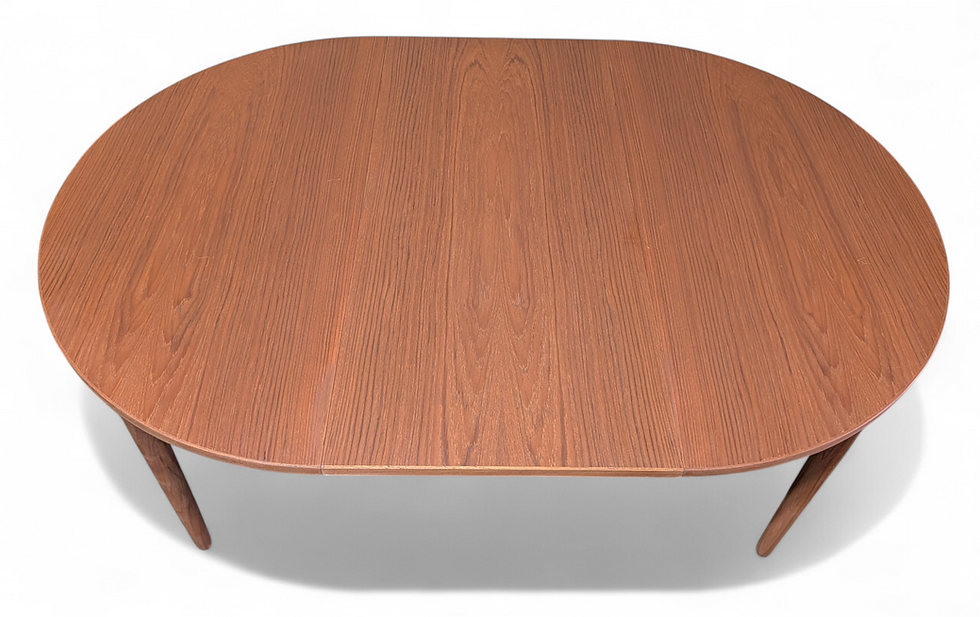 Thumbnail: Round Teak Table w 2 Leaves - 022684
