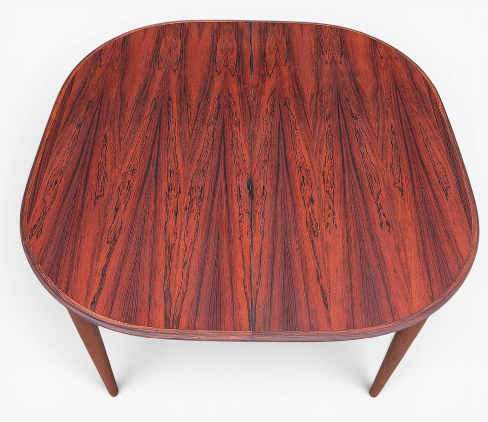 Thumbnail: Skovmand Andersen Rosewood Dining Table w Two Leaves - 062665