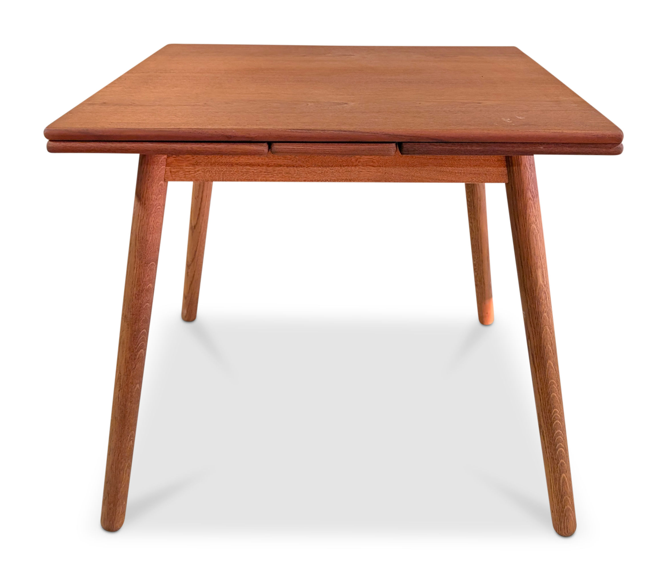 (SOLD) Square Teak Dining Table w 2 Leaves - 1225241