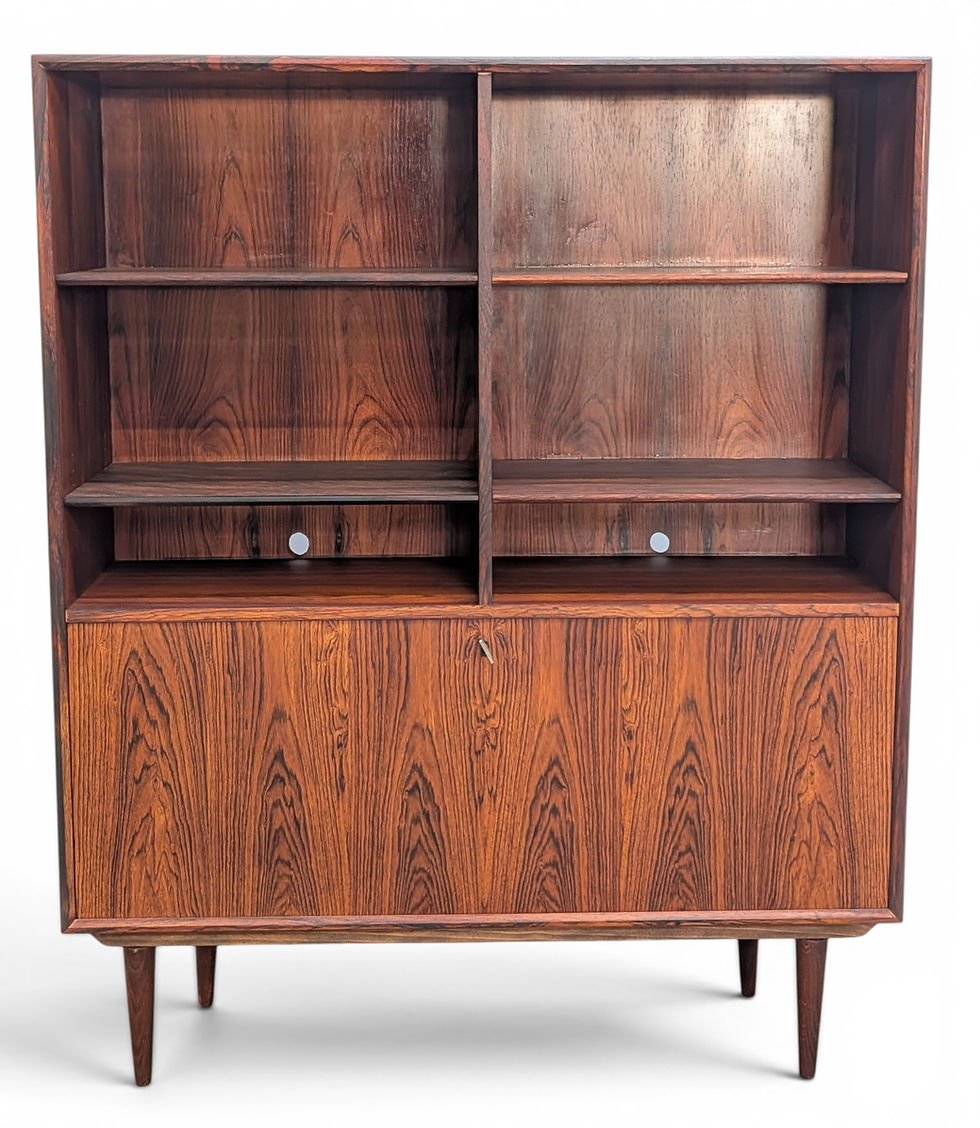 Thumbnail: Rosewood Bookcase w Dry Bar by Carlo Jensen for Hundevad - 052644