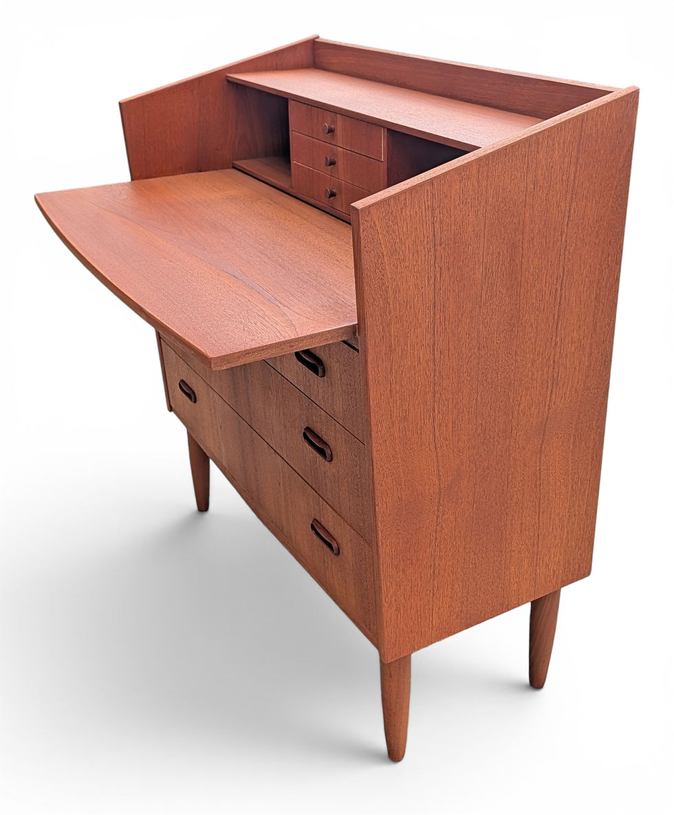 Thumbnail: (SOLD) Teak Secretary Desk - 0526491