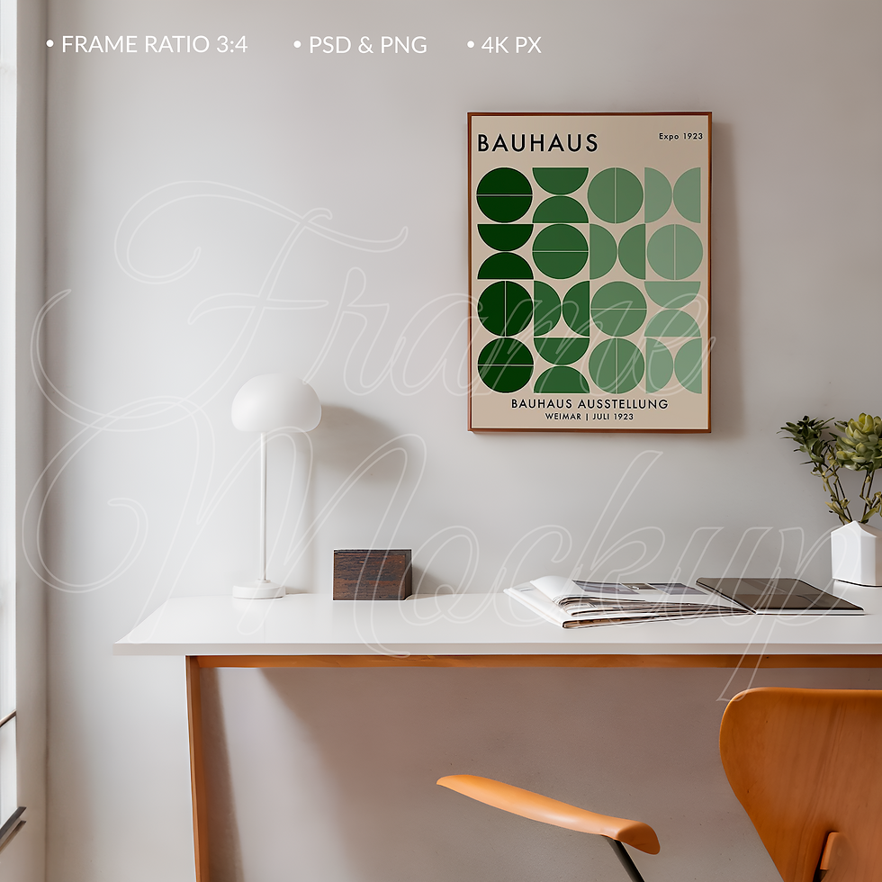 Frame Mockup for Poster created for art presentation, suitable for online stores, social media, and online advertising.