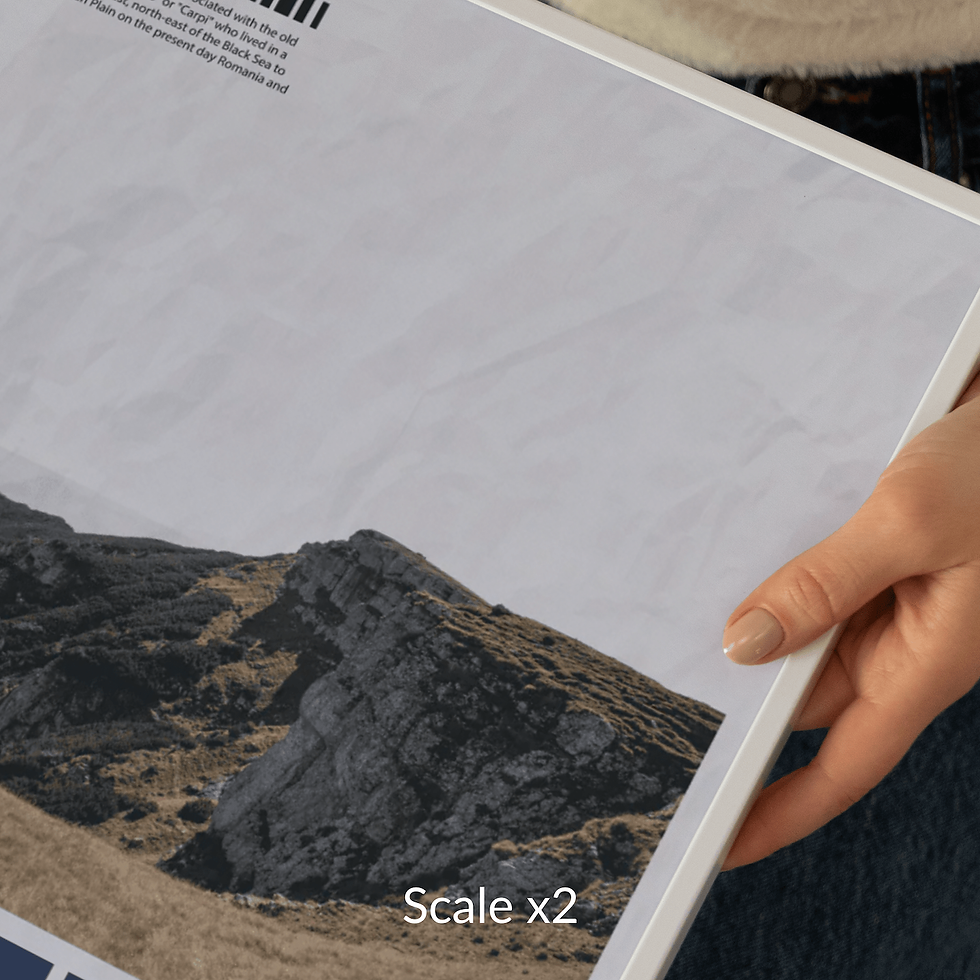 Thumbnail: CU42 Close-up Frame Mockup for Poster | 5x7 Ratio | In Hands
