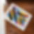 White frame close-up mockup for poster 5x7 on the brown leather sofa.