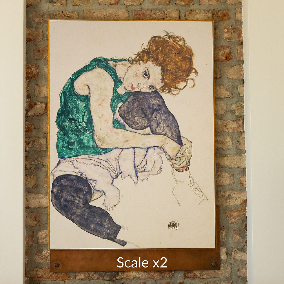 Thumbnail: S288 Wooden Frame Mockup for a Big Poster | 5x7 Ratio | Bedroom