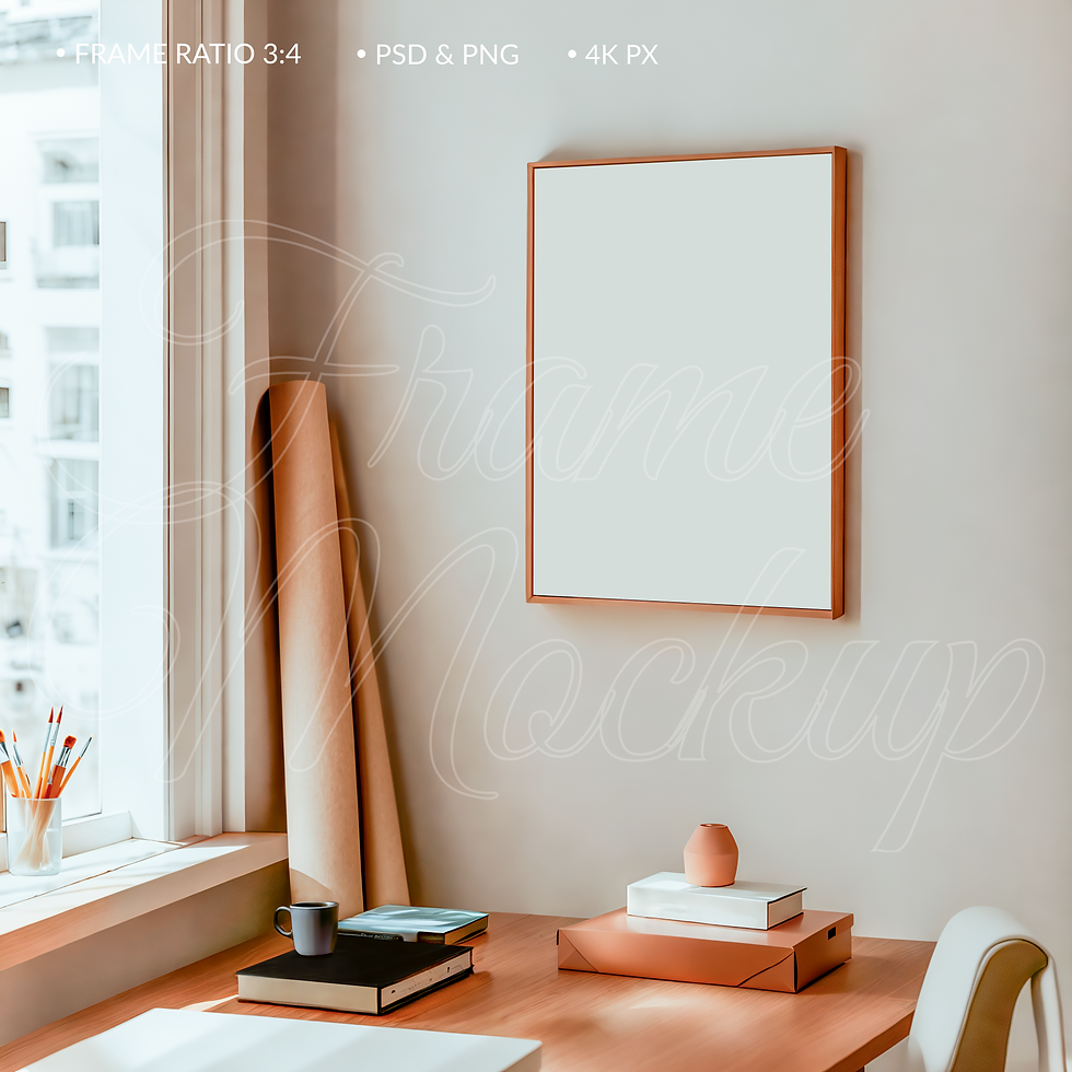 Thumbnail: Frame Mockup for Poster created for art presentation, suitable for online stores, social media, and online advertising.