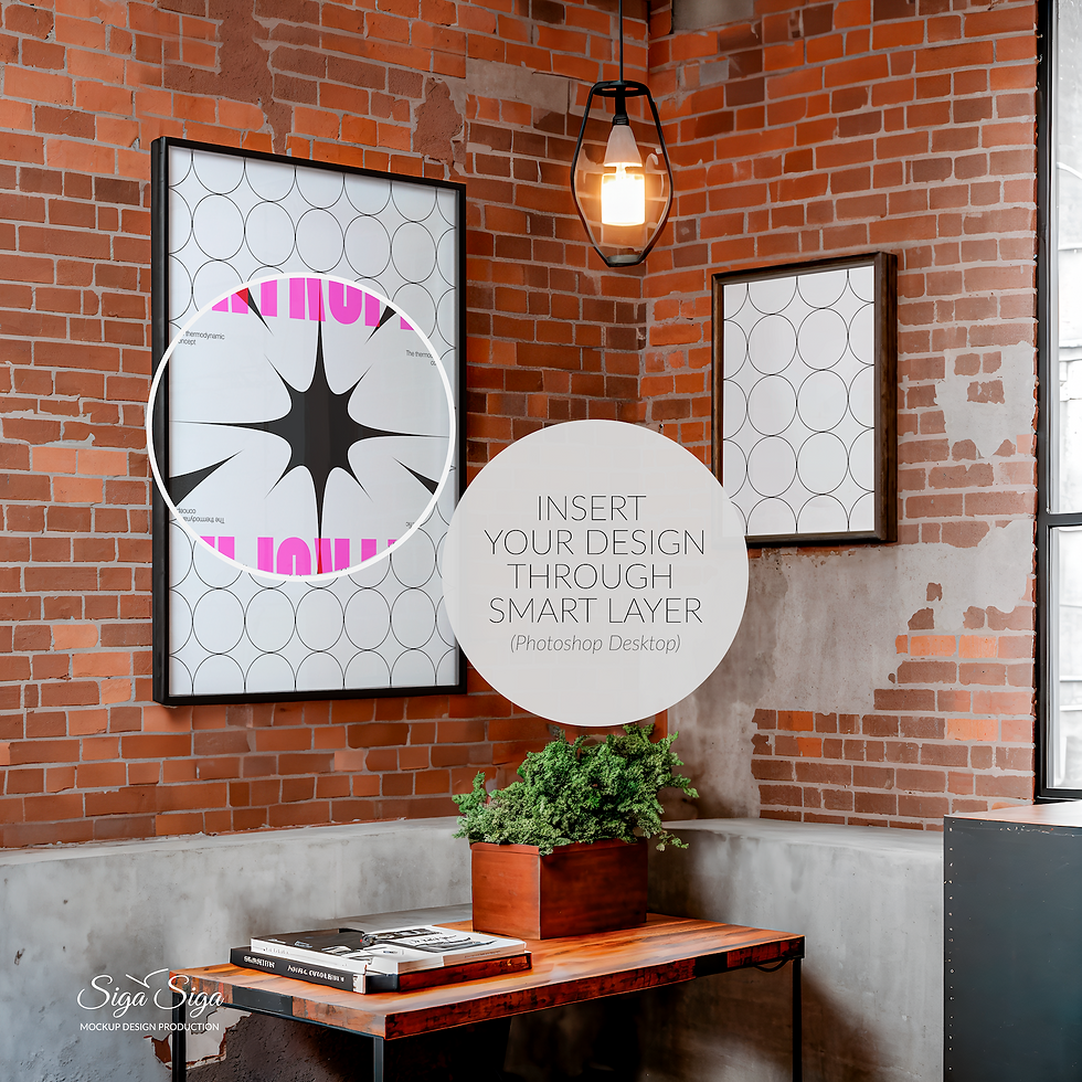 Frame Mockup for Poster created for art presentation, suitable for online stores, social media, and online advertising.