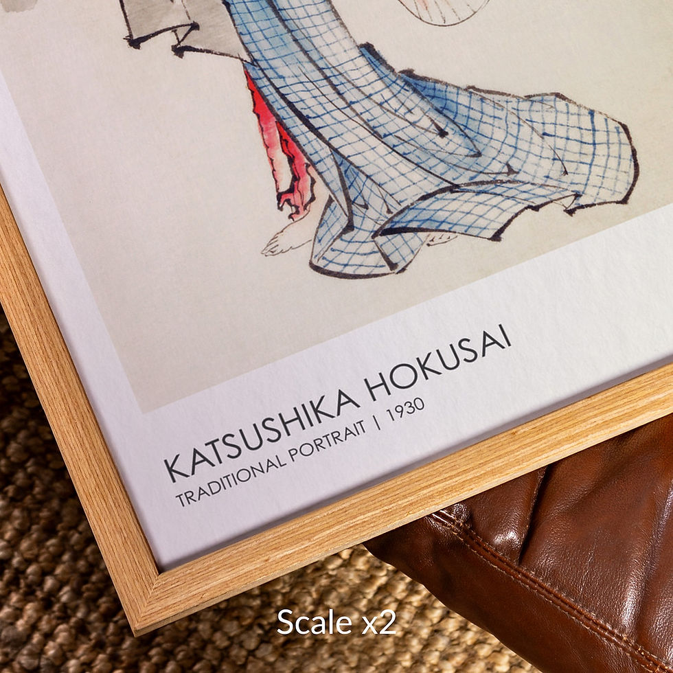 Thumbnail: S286 Wooden Frame Mockup for Poster | 5x7 Ratio | Close-Up