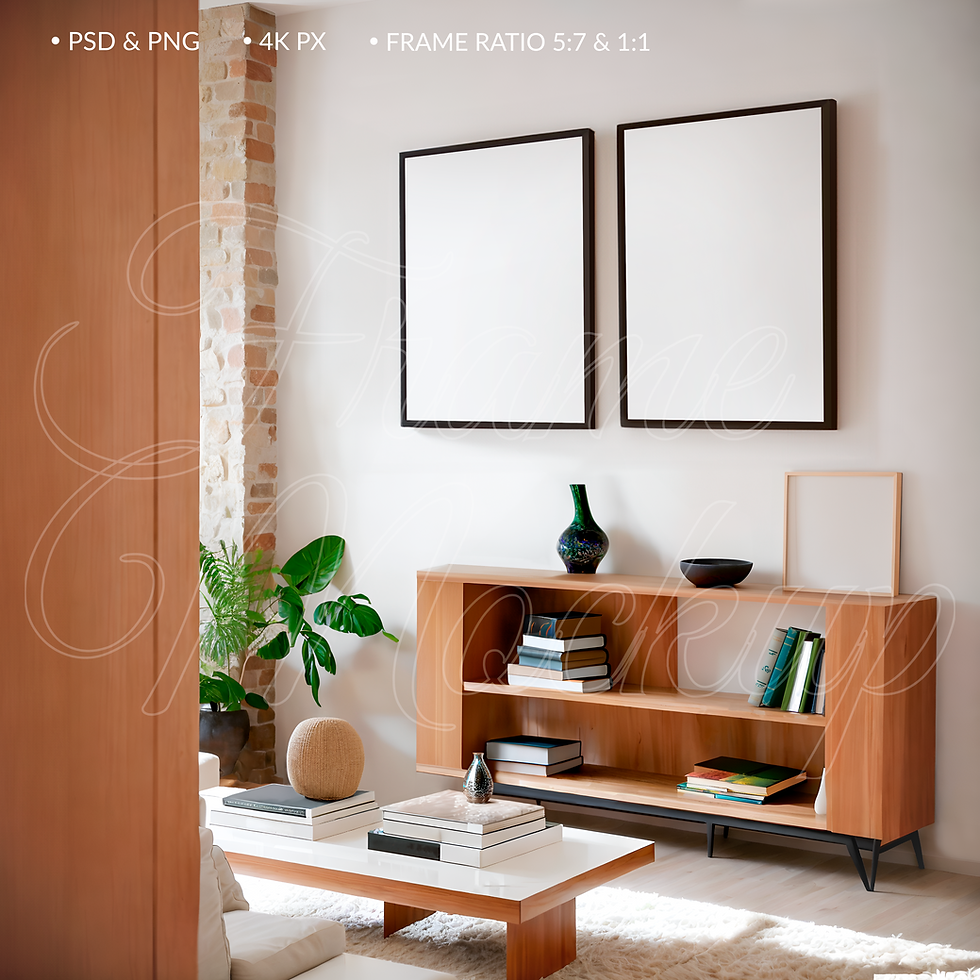 Thumbnail: Frame Mockup for Poster created for art presentation, suitable for online stores, social media, and online advertising.