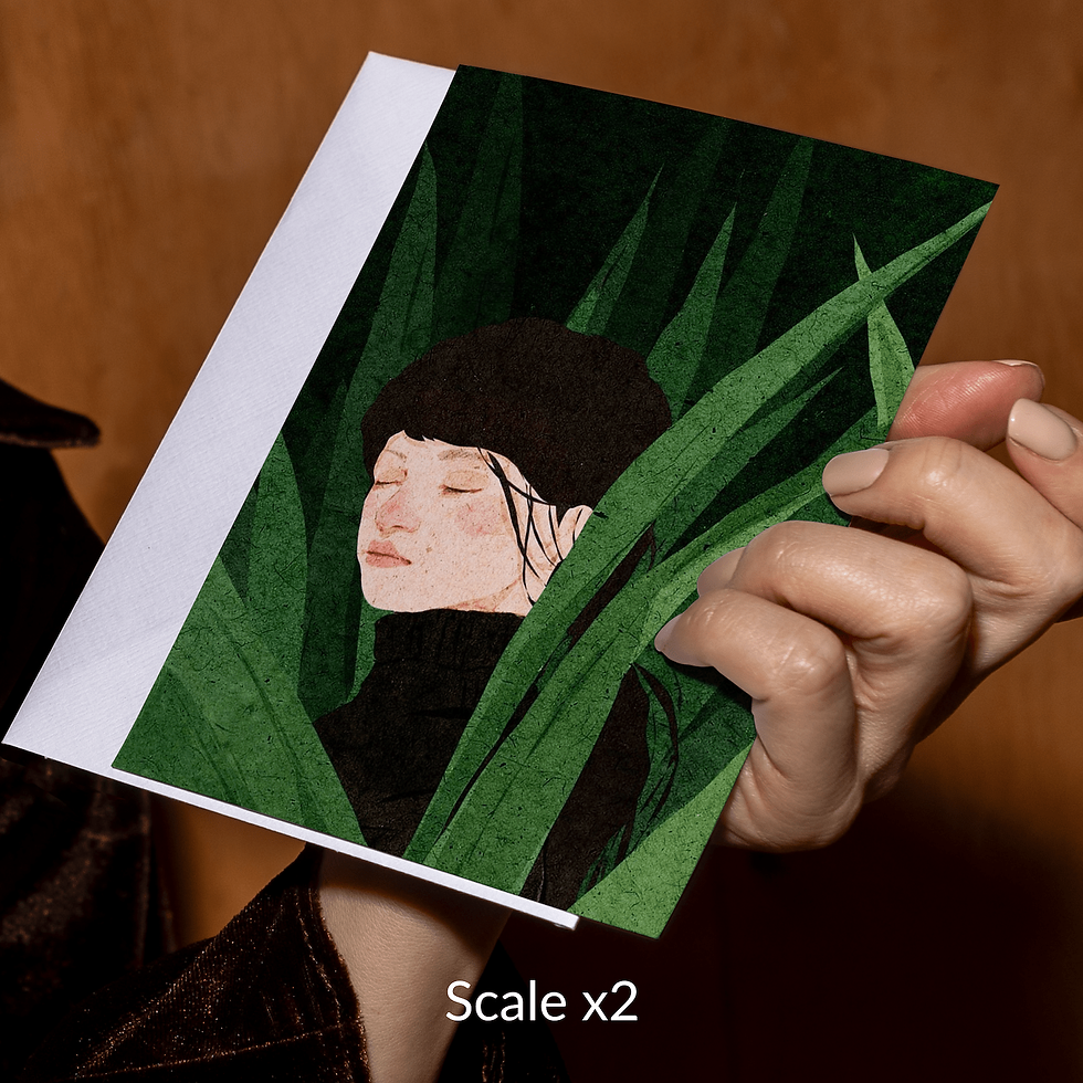 Thumbnail: PC13 Postcard Mockup | Size Din6 | 300 DPI
