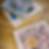 Two wooden frames on the floor with books close-up mockup for poster 5x7