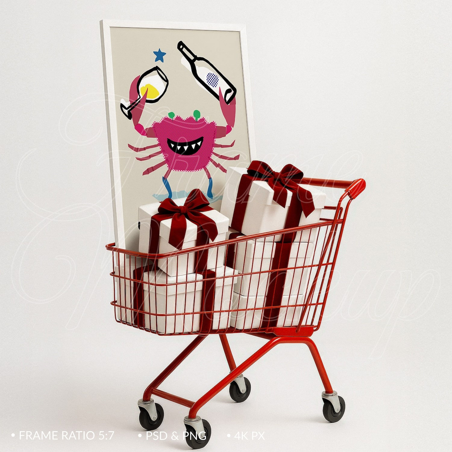 S399 Poster Mockup | 5x7 Ratio | Shopping Cart