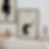 Two black Frames Mockup for Posters in the contemporary interior, Ratio 5x7 with soft natural lighting.