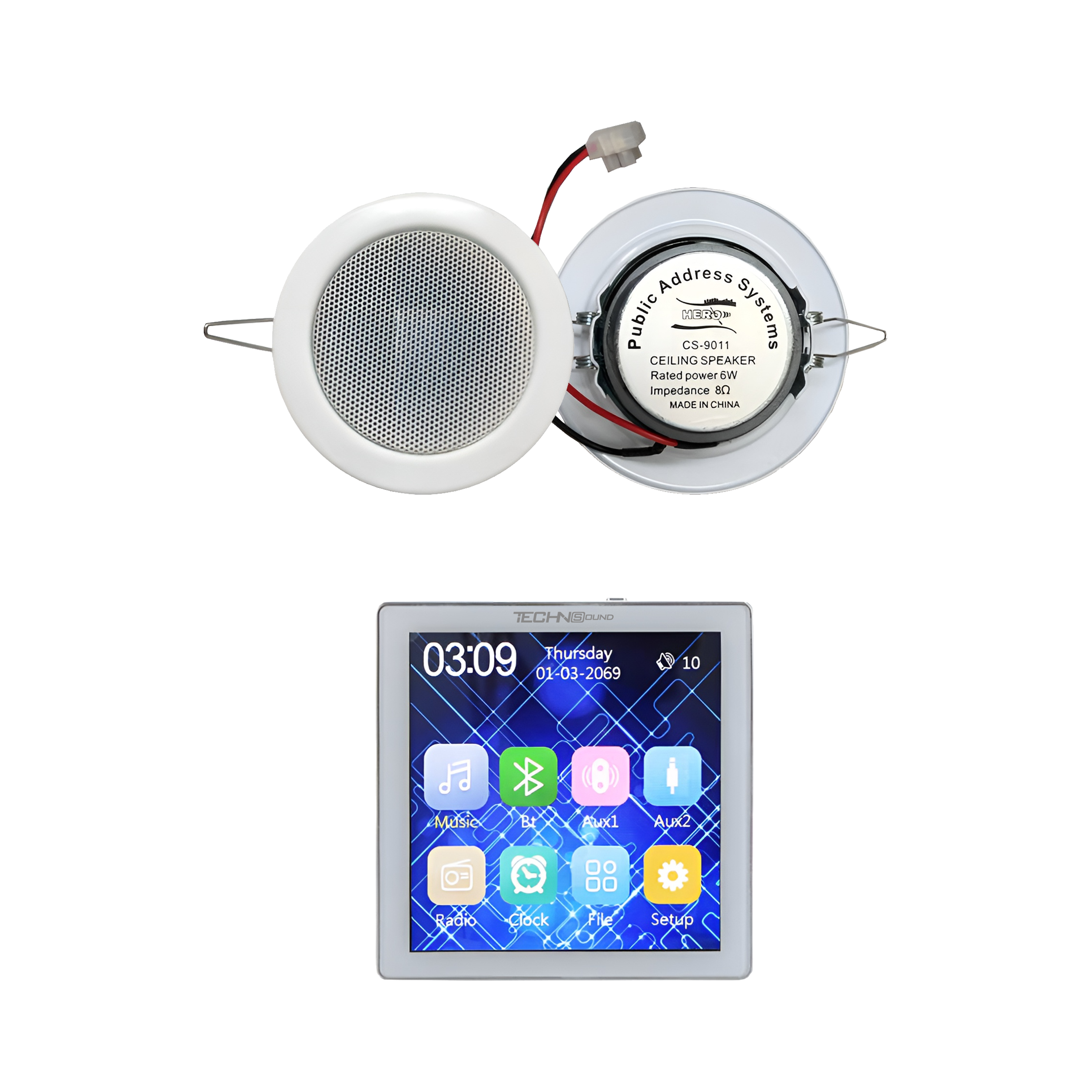Android Wall amplifier AL-902W system 2 ceiling speaker