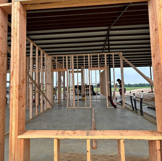 Window framing on barndo