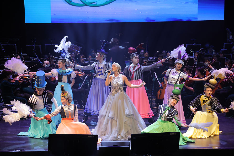 Singer Laura Auer with Evergreen Symphony Orchestra for Disney's Fantasy Live TourLaura Auer singing Disney songs