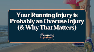 An injured runner grabbing their leg while on a run