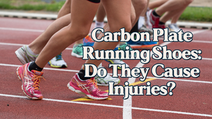 Carbon Plated running shoes at the start of a race