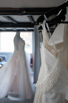 Wedding dress details and mannequin