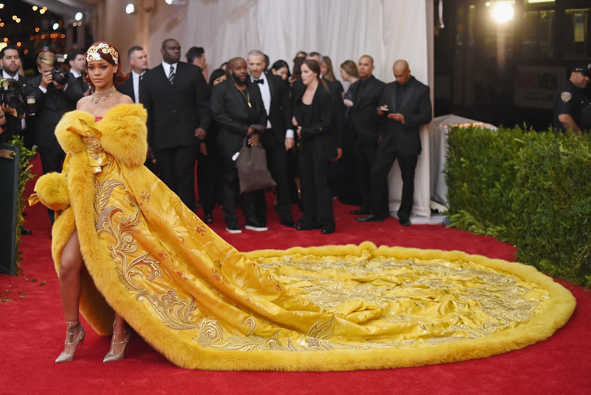 Most controversial moments in Met Gala history, from Madonna's "Like a Virgin" dress to Cardi B's "bloody" Thom Browne gown. Explore the fashion statements that caused a stir, such as Princess Diana's Dior slip dress and Sarah Jessica Parker's punk-inspired outfit. With Kendall Jenner's sheer La Perla dress and Kim Kardashian's "wet look" Mugler gown, the Met Gala has seen it all. Read on to relive the most talked-about fashion moments and find out why these outfits sparked so much controversy.