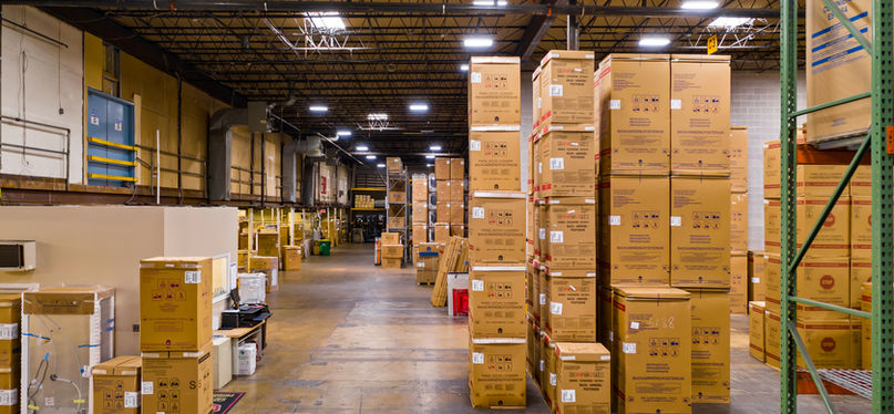 AAIC Indoor Aerial Drone Warehouse Photography Bray & Scarff Laurel Maryland