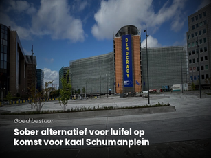 Sober alternatief voor luifel op komst voor kaal Schumanplein