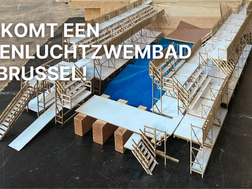Er komt een openluchtzwembad in Brussel!
