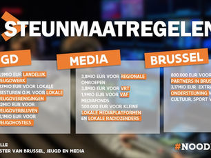 Alle steunmaatregelen voor Jeugd, Media en Brussel op een rijtje