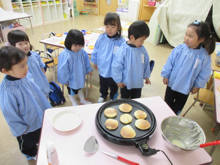 クッキング(ホットケーキ作り)