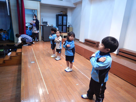 発表会の劇の練習