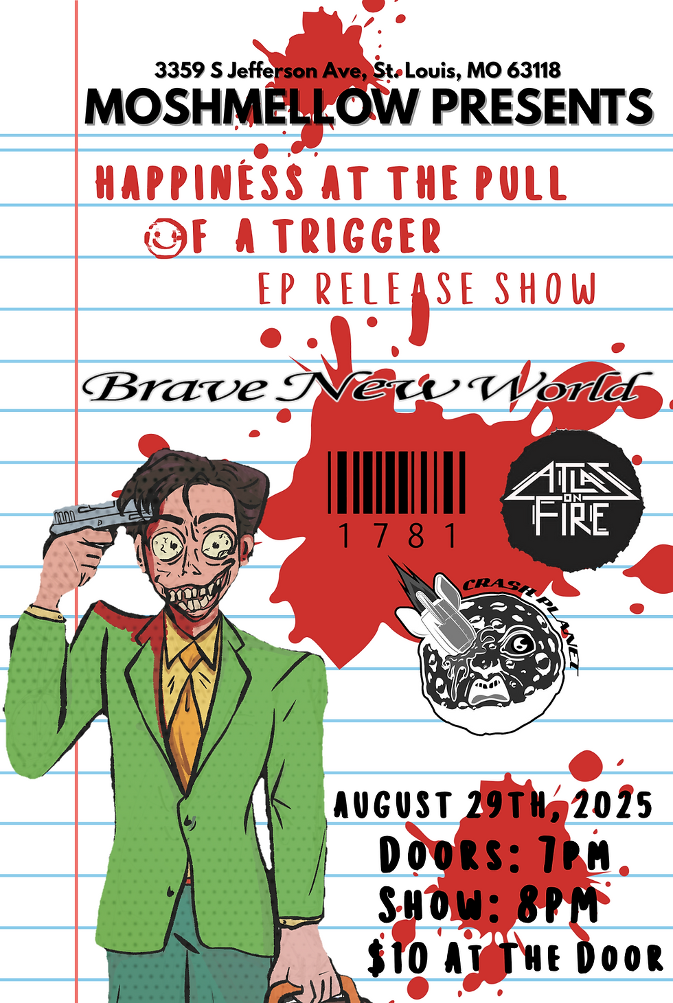Brave New World EP Release w/ 1781, Atlas on Fire, Crash Planet 