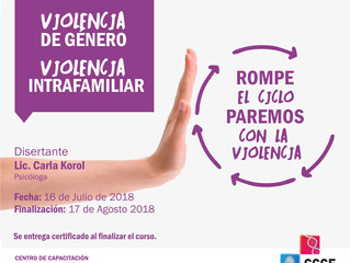 Curso Virtual: "Violencia de Género - Violencia Intrafamiliar"