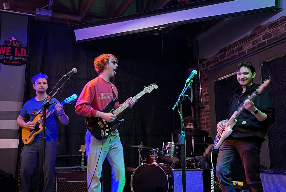 This image captures the 3 different moods you feel while being on stage