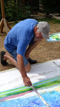 Arne triptych in progress