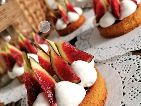 Tartelettes aux figues, crème mascarpone & sablé breton