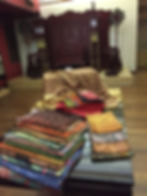 Batik cloths on display