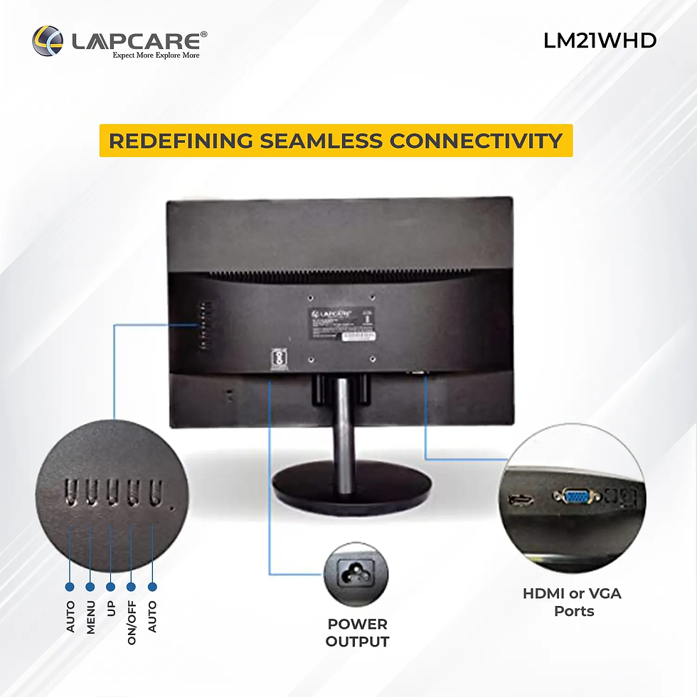 Thumbnail: LAPCARE LED MONITOR LM21WHD 50.8CM (VGA HDMI)