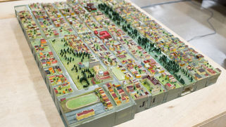Model of the Inner Sunset at SF Public Library