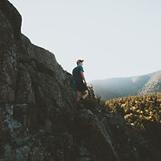 Man Hiking in Nature