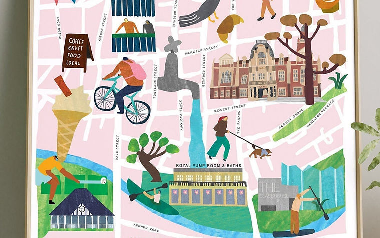 Landmarks of Leamington Map