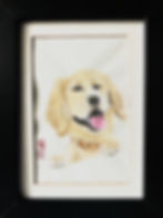 Thumbnail: Golden Retriever Art | Dog Portrait | Chinese Painting | GraceDL Art Gallery