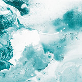 Abstract Teal Artwork