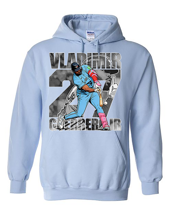Thumbnail: VLADDY COMIC HOODIE - WITH WHITE OUTLINE