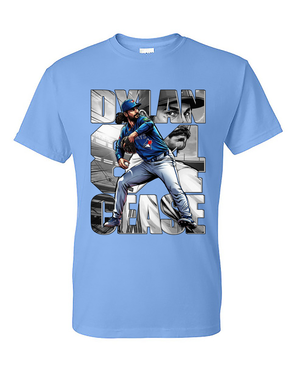 Thumbnail: CEASE COMIC STRIP T-SHIRT with BLACK OUTLINE