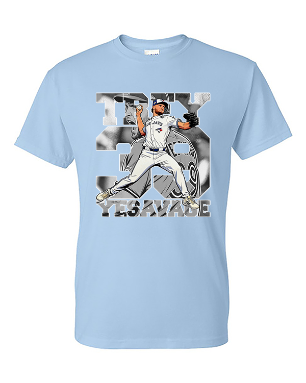 Thumbnail: YESAVAGE COMIC  STRIP T-SHIRT with WHITE OUTLINE