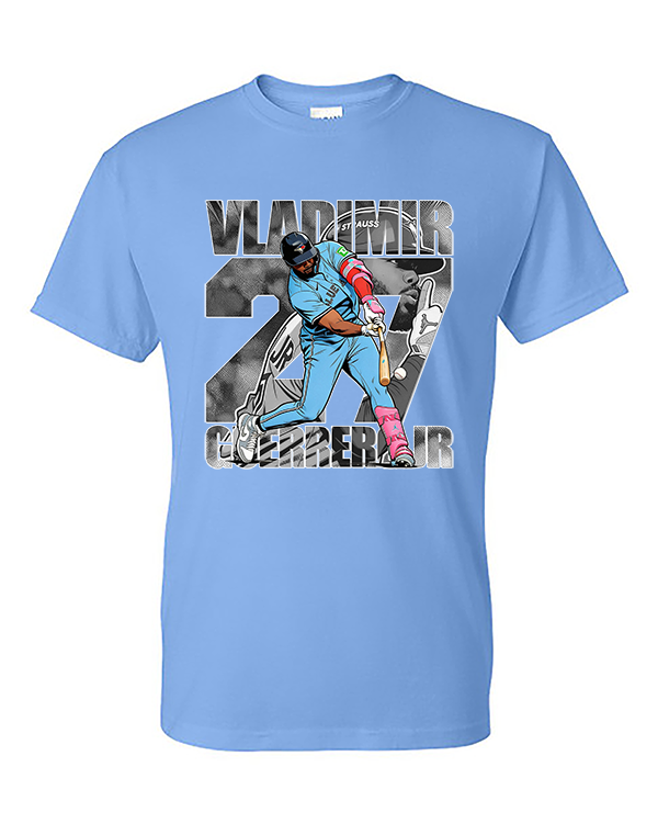 Thumbnail: VLADDY COMIC STRIP T-SHIRT with WHITE OUTLINE