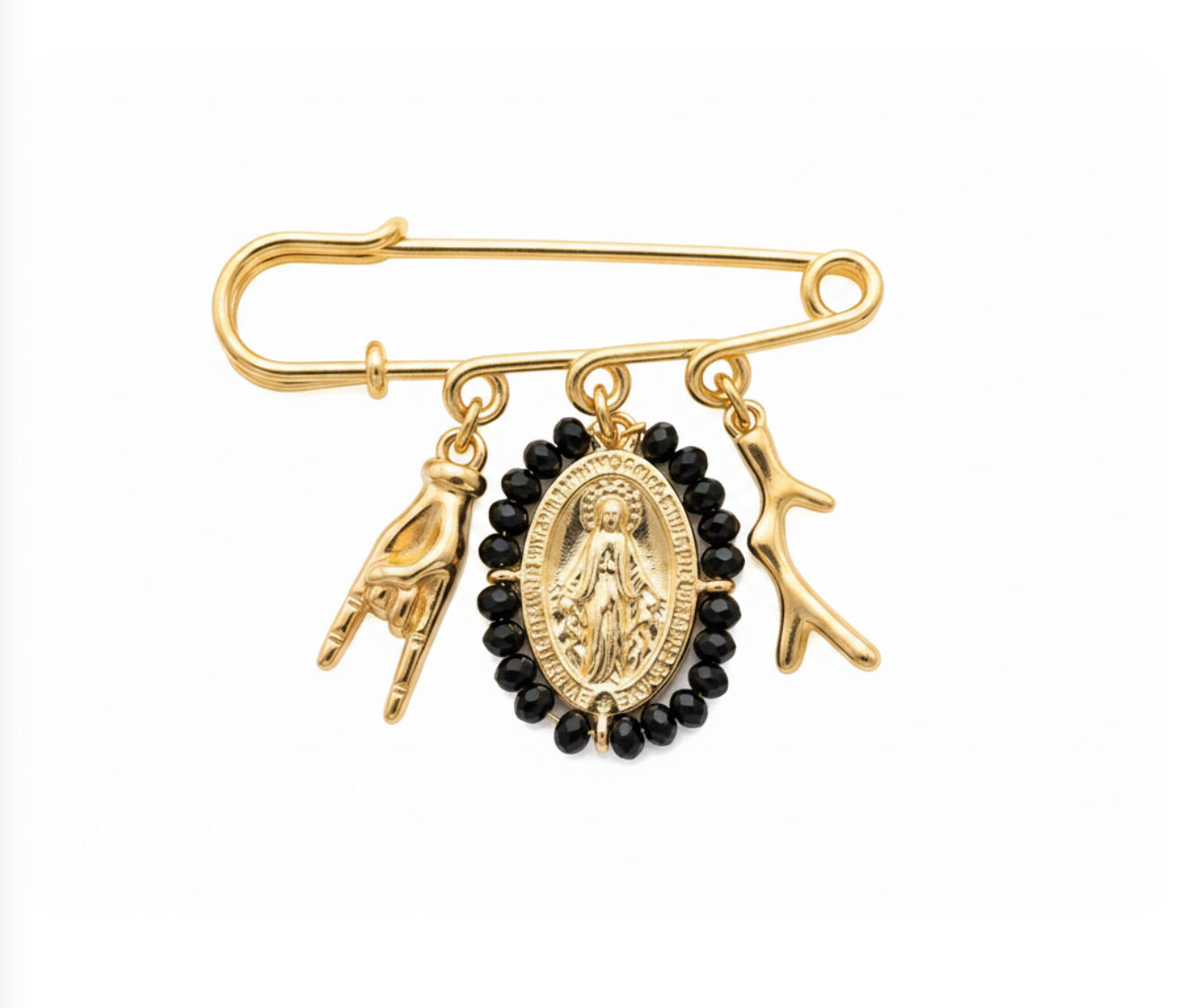 Broche Madone noire