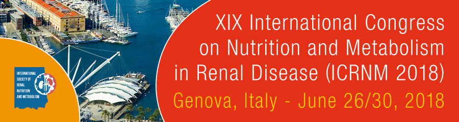 XIX INTERNATIONAL CONGRESS ON NUTRITION AND METABOLISM IN RENAL DISEASES - ICRNM 2018