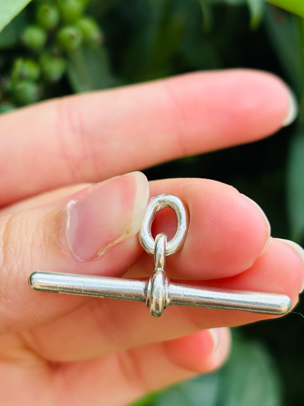 Thumbnail: Custom silver Galaxy diamond T bar