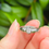 Thumbnail: Vintage 18ct white gold diamond solitaire ring 
